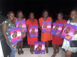 Butterflies At Girls Night - Urban Arts Grenada