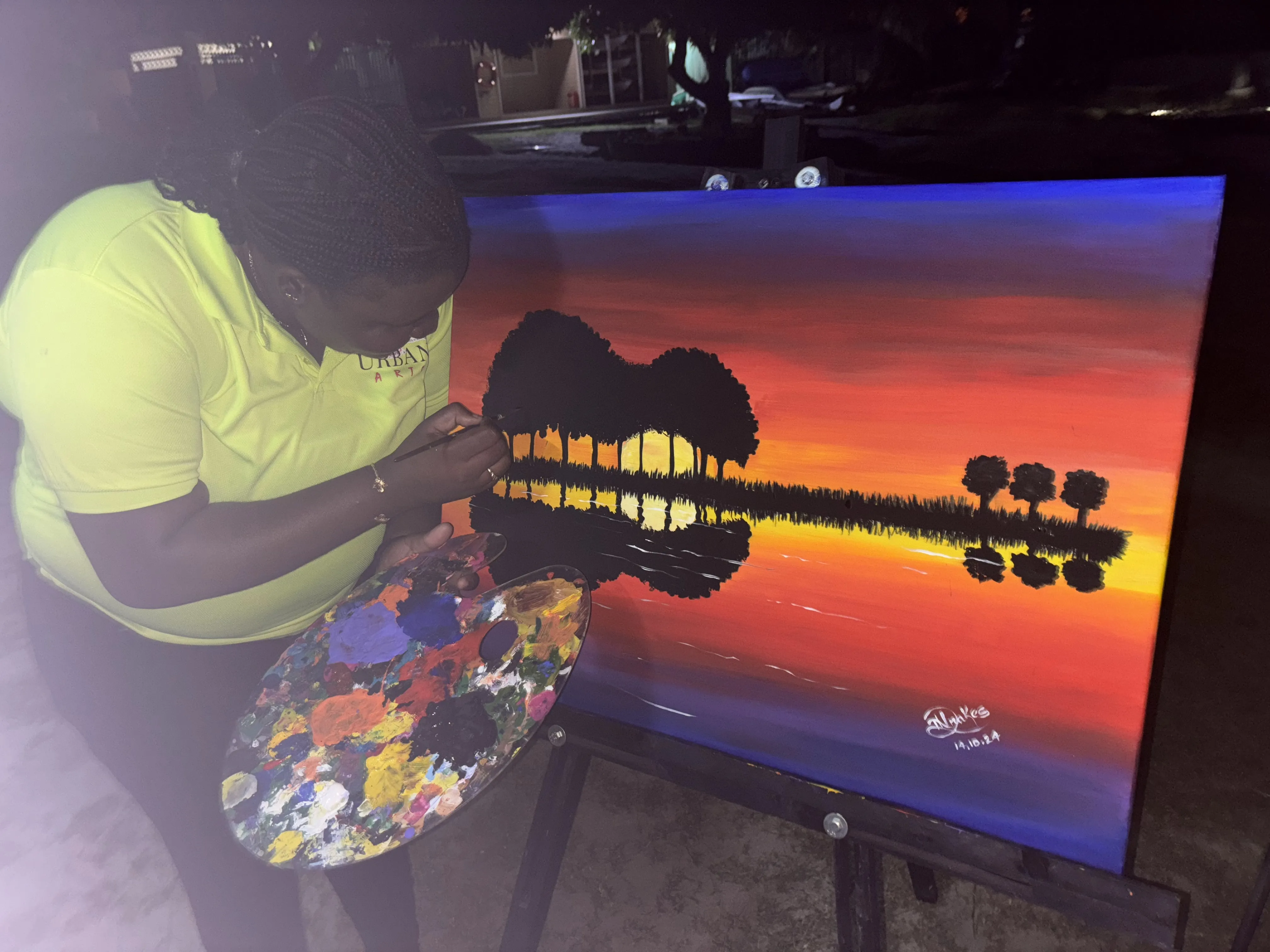 Guitar Lake After Dark - Urban Arts Grenada