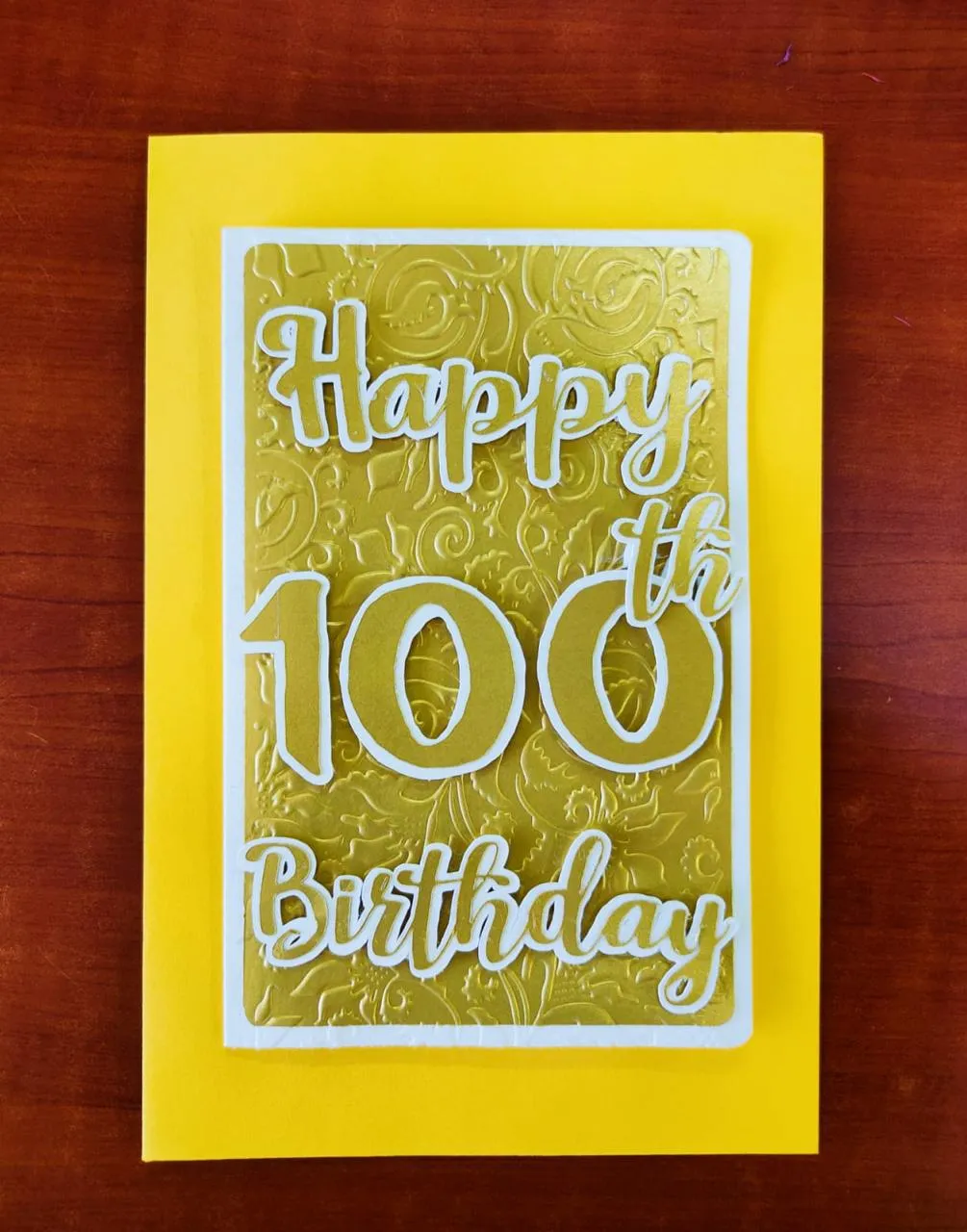 Happy Birthday Card Yellow - Urban Arts Grenada