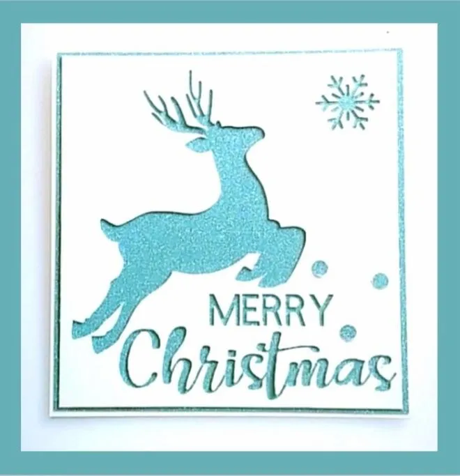 Merry Chirstmas Card Tille Rain Deer - Urban Arts Grenada