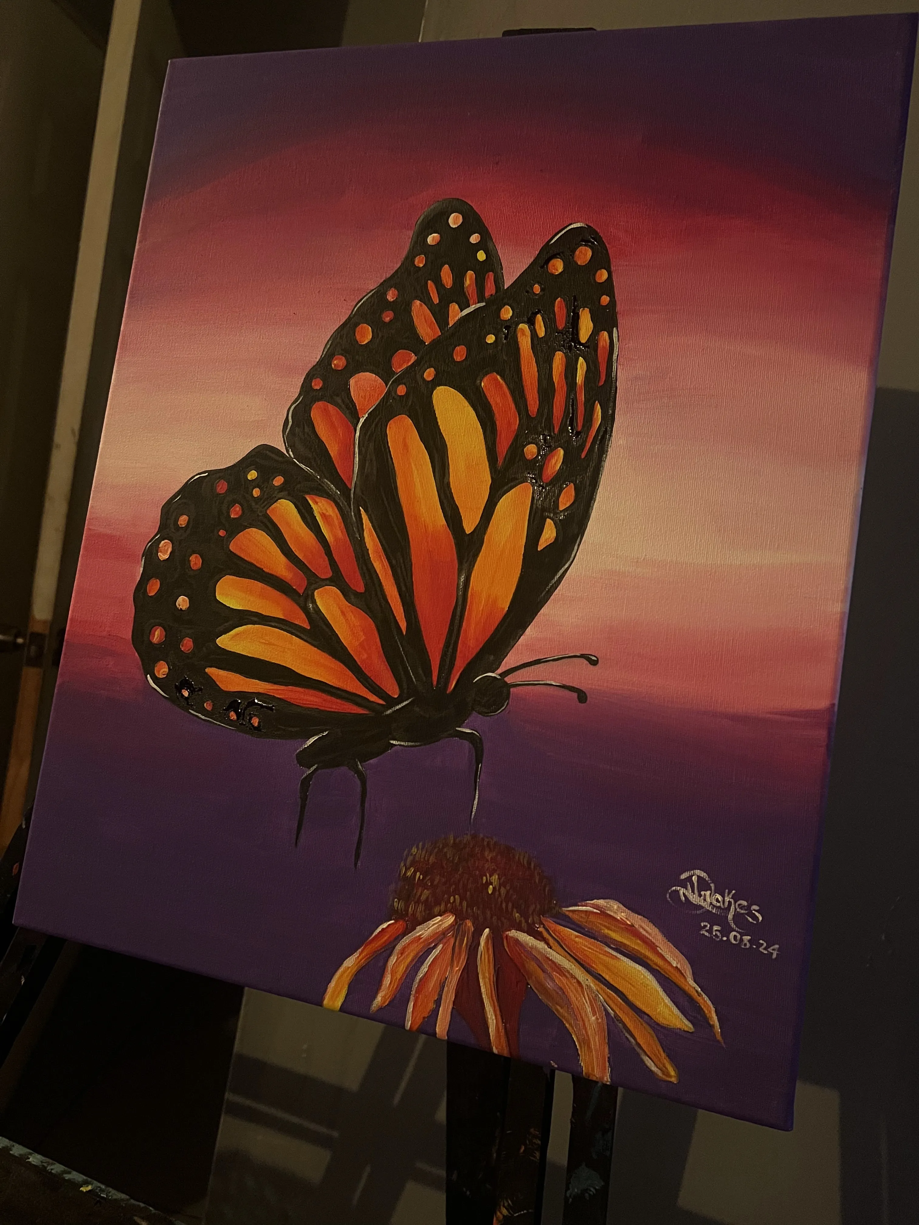 Monarch At Dusk - Urban Arts Grenada