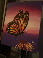 Monarch At Dusk - Urban Arts Grenada
