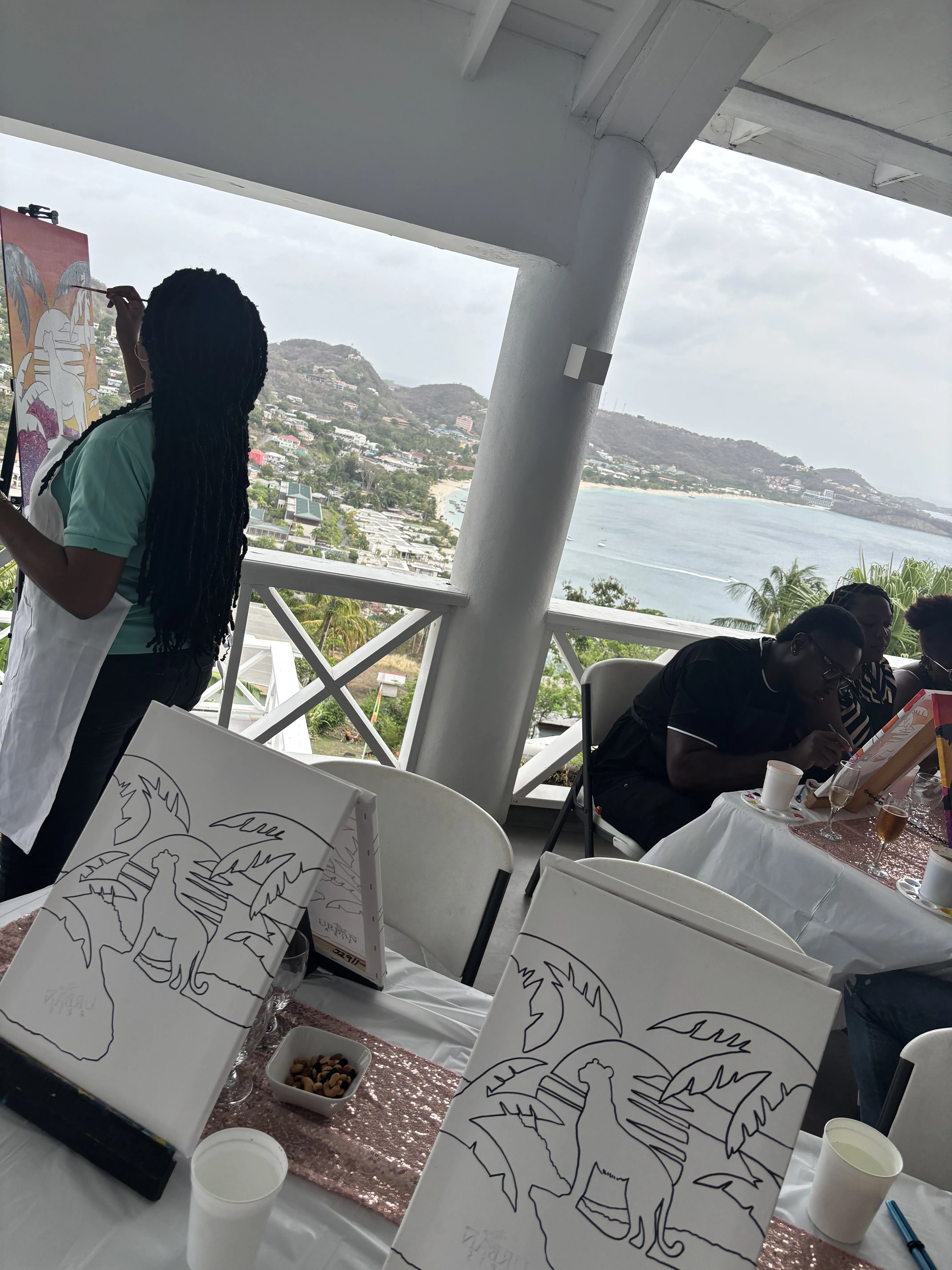Painting Above The Bay - Urban Arts Grenada