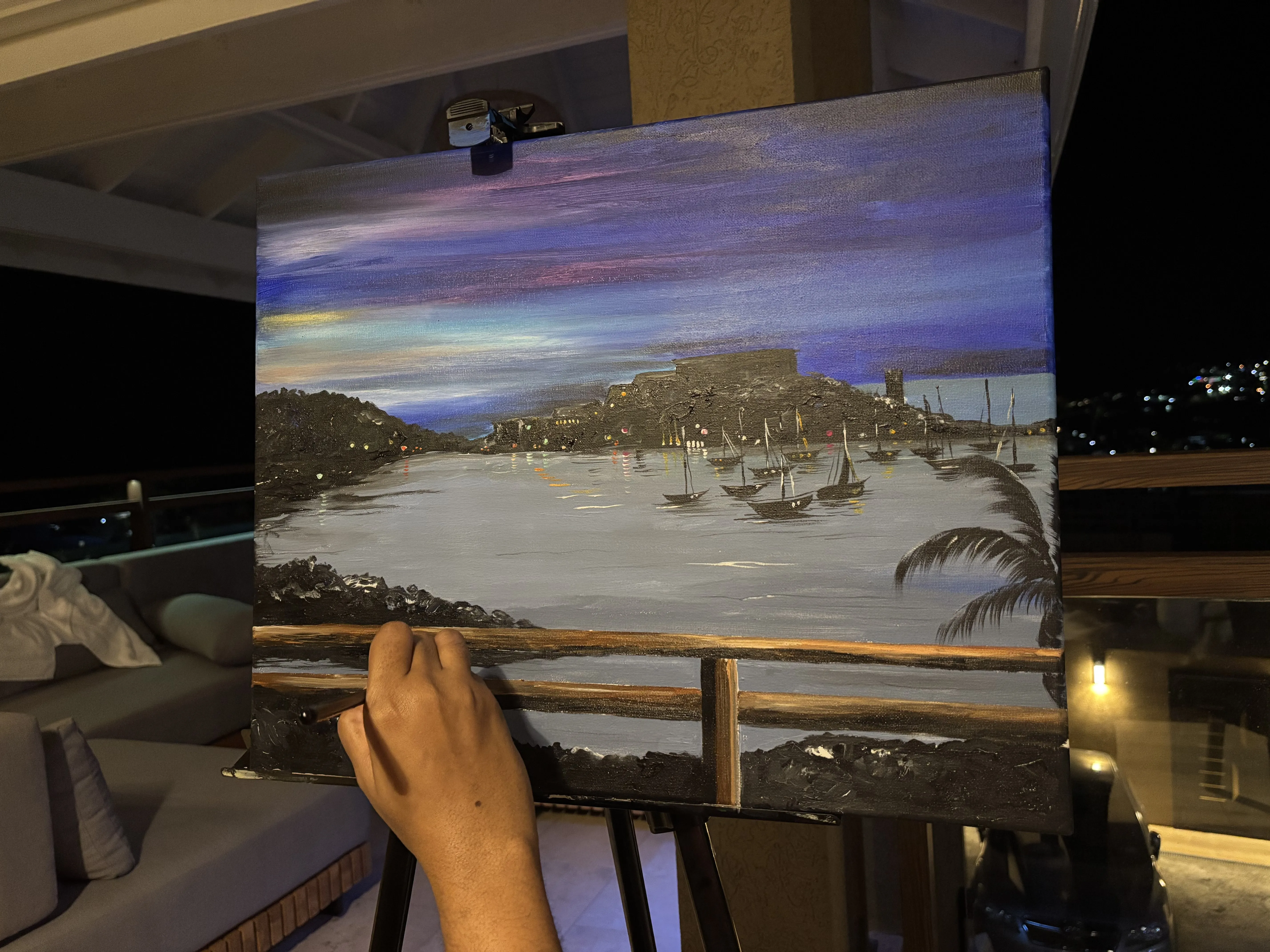 Painting The Harbour Lights - Urban Arts Grenada