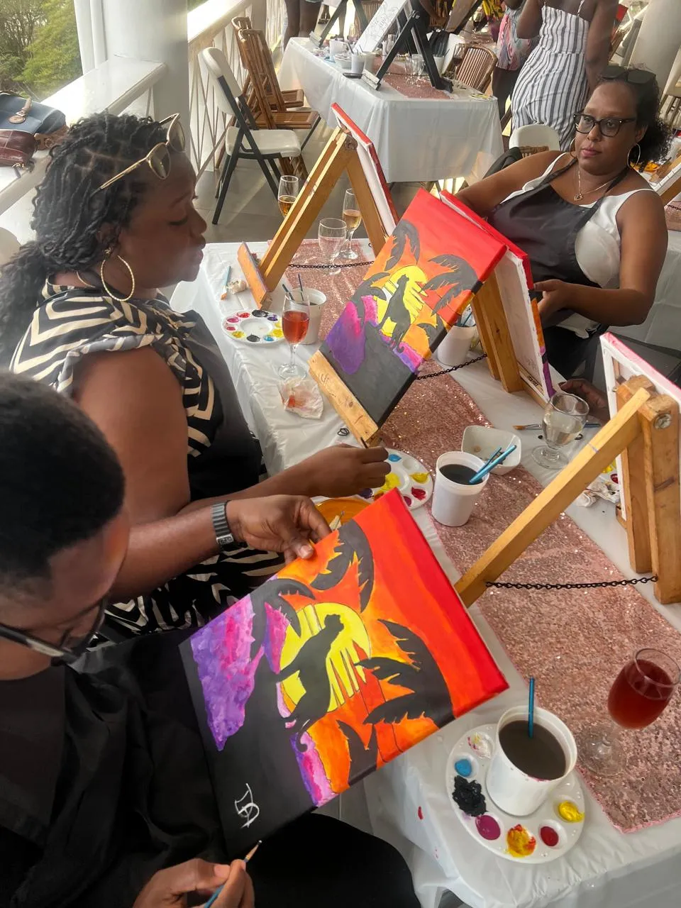 Painting The Sunset Lion - Urban Arts Grenada