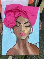 The Pink Headwrap - Urban Arts Grenada